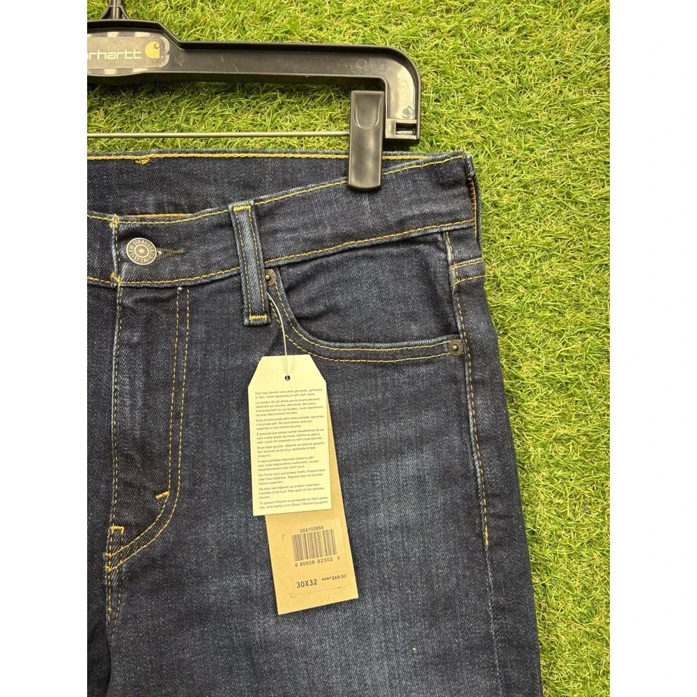 Levis 510 Jeans Mens 30x32 Blue Skinny Dark Wash Stretch Denim Preppy Casual NWT